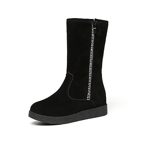 Women's Boots Creepers Round Toe Leather Mid-Calf Boots Casual Walking Shoes Winter Black
Women's Boots Creepers Round Toe Leather Mid-Calf Boots Casual Walking Shoes Winter Black