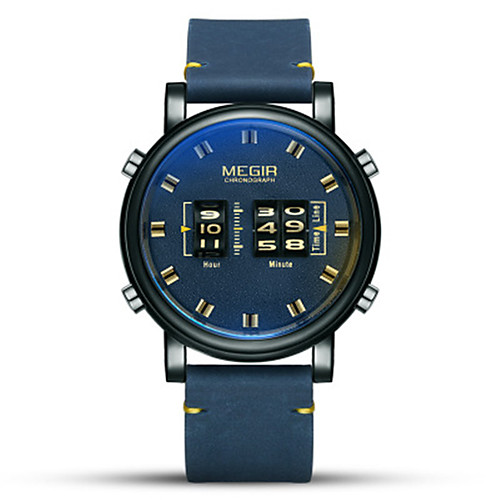 MEGIR Men's Sport Watch Quartz Sporty Stainless Steel Blue / Brown 30 m Stopwatch Analog Fashion - Brown Black / Brown Blue One Year Battery Life
MEGIR Men's Sport Watch Quartz Sporty Stainless Steel Blue / Brown 30 m Stopwatch Analog Fashion - Brown Black / Brown Blue One Year Battery Life