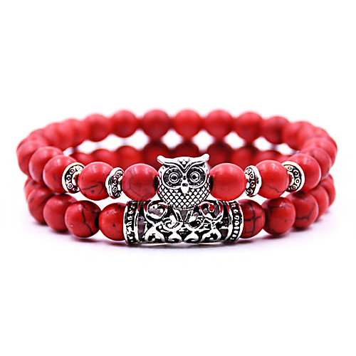 2pcs Women's Bead Bracelet Yoga Bracelet Crystal Bracelet Beaded Owl Bohemian Cute Folk Style Stone Bracelet Jewelry Black / Yellow / Red For Daily
2pcs Women's Bead Bracelet Yoga Bracelet Crystal Bracelet Beaded Owl Bohemian Cute Folk Style Stone Bracelet Jewelry Black / Yellow / Red For Daily