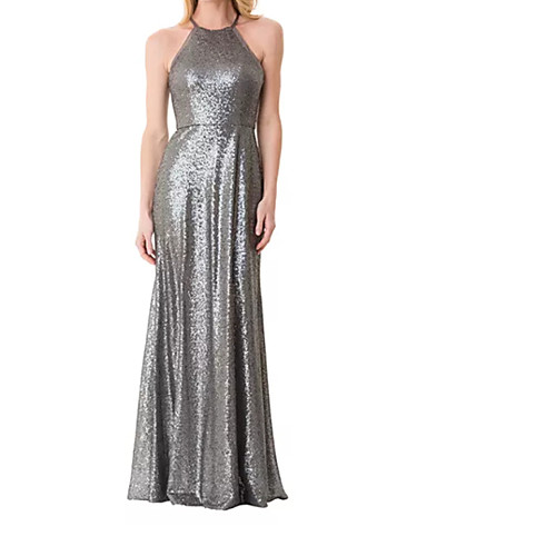 A-Line Halter Neck Sweep / Brush Train Sequined Prom Dress with Sequin by LAN TING Express
A-Line Halter Neck Sweep / Brush Train Sequined Prom Dress with Sequin by LAN TING Express