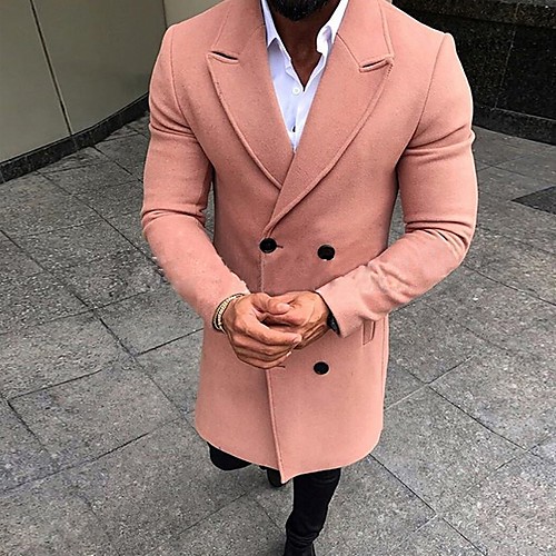 Men's Daily Fall & Winter EU / US Size Regular Coat, Solid Colored Notch Lapel Long Sleeve Nylon Black / Blushing Pink / Army Green
Men's Daily Fall & Winter EU / US Size Regular Coat, Solid Colored Notch Lapel Long Sleeve Nylon Black / Blushing Pink / Army Green