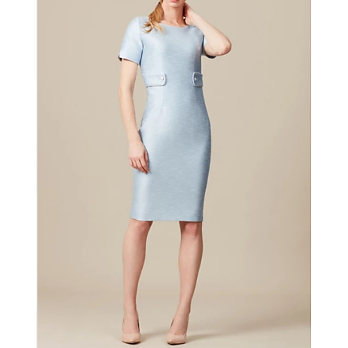 A-Line Jewel Neck Knee Length Satin Mother of the Bride Dress with Ruching by LAN TING Express
A-Line Jewel Neck Knee Length Satin Mother of the Bride Dress with Ruching by LAN TING Express