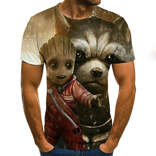 Men's Weekend Street chic T-shirt - 3D / Animal / Cartoon Pleated / Print Khaki
Men's Weekend Street chic T-shirt - 3D / Animal / Cartoon Pleated / Print Khaki