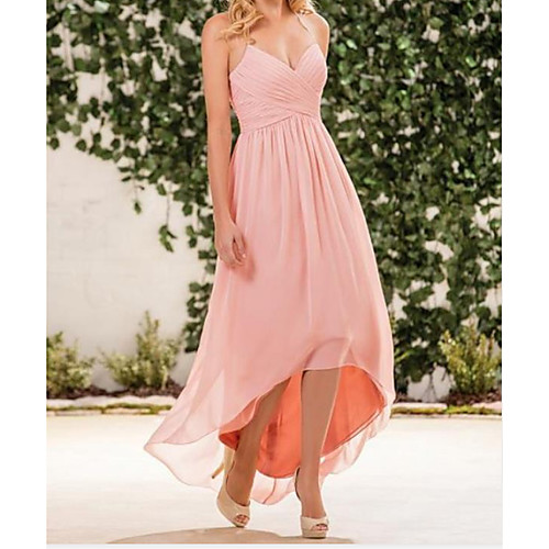 A-Line Spaghetti Strap Asymmetrical Chiffon Bridesmaid Dress with Pleats by LAN TING Express
A-Line Spaghetti Strap Asymmetrical Chiffon Bridesmaid Dress with Pleats by LAN TING Express