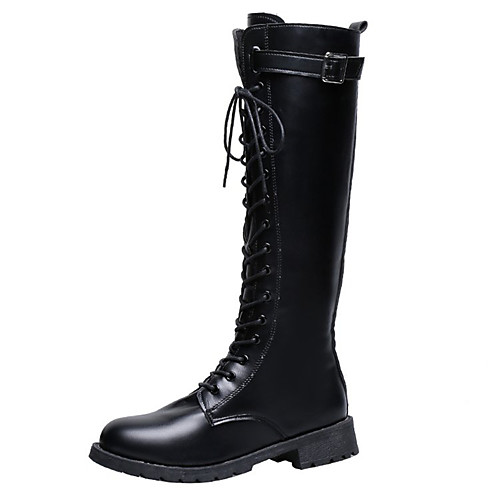 Women's Boots Knee High Boots Chunky Heel Round Toe PU Knee High Boots Fall & Winter Black / Party & Evening
Women's Boots Knee High Boots Chunky Heel Round Toe PU Knee High Boots Fall & Winter Black / Party & Evening