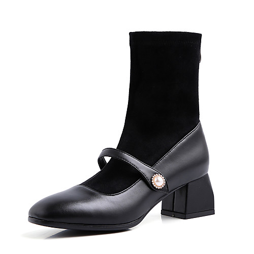 Women's Boots Chunky Heel Square Toe PU Mid-Calf Boots Casual / British Fall & Winter Black / Almond / Gray
Women's Boots Chunky Heel Square Toe PU Mid-Calf Boots Casual / British Fall & Winter Black / Almond / Gray