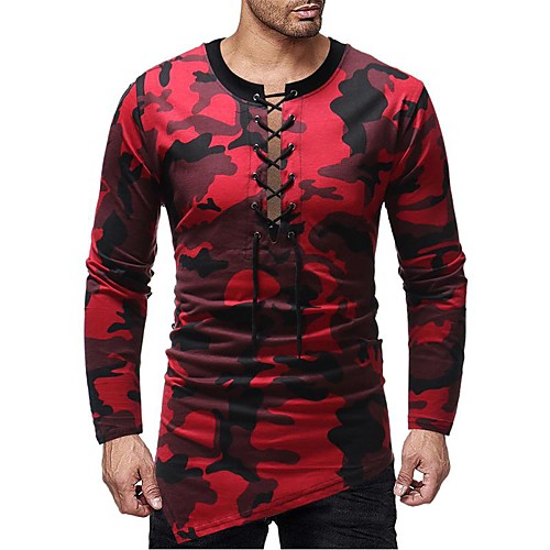 Men's Daily Going out Basic / Elegant T-shirt - Solid Colored / Camo / Camouflage Red
Men's Daily Going out Basic / Elegant T-shirt - Solid Colored / Camo / Camouflage Red