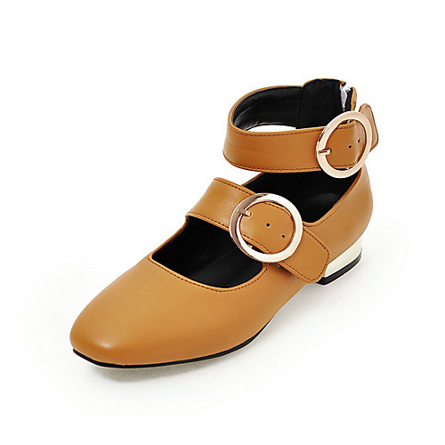 Women's Flats Chunky Heel Square Toe PU Minimalism Spring & Summer Black / Yellow / Gray
Women's Flats Chunky Heel Square Toe PU Minimalism Spring & Summer Black / Yellow / Gray