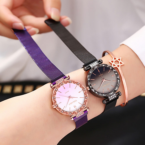 Women's Quartz Watches Fashion Elegant Black Blue Silver Stainless Steel Quartz Black Rose Gold Purple Color Gradient Casual Watch 1 pc Analog One Year Battery Life
Women's Quartz Watches Fashion Elegant Black Blue Silver Stainless Steel Quartz Black Rose Gold Purple Color Gradient Casual Watch 1 pc Analog One Year Battery Life