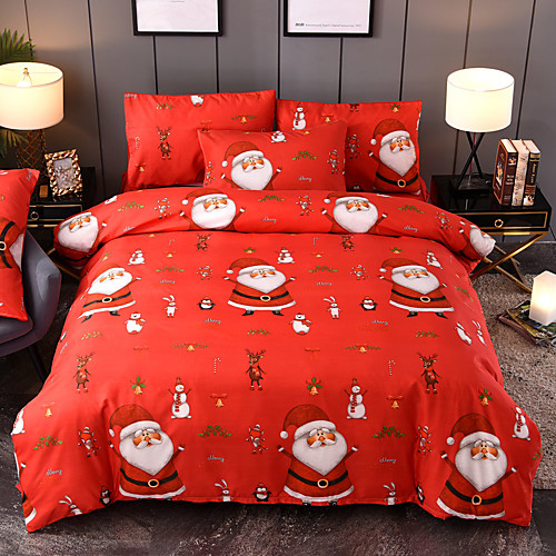 Marry Christmas Bedding Set Santa Claus Gift Printed 3D Sheet Pillowcase and Duvet Cover Set Red Bed Linen Bedclothes
Marry Christmas Bedding Set Santa Claus Gift Printed 3D Sheet Pillowcase and Duvet Cover Set Red Bed Linen Bedclothes