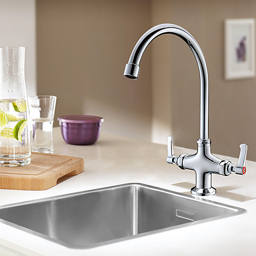 Kitchen faucet - Two Handles One Hole Multi-Ply Standard Spout Other Contemporary Kitchen Taps
Kitchen faucet - Two Handles One Hole Multi-Ply Standard Spout Other Contemporary Kitchen Taps