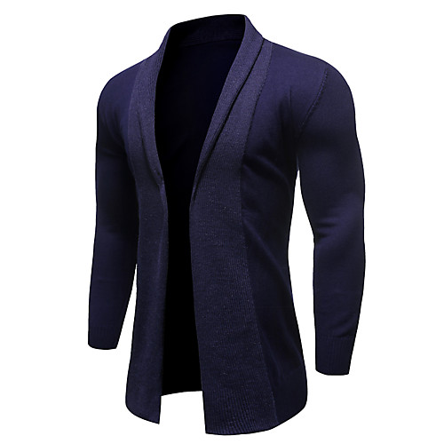 Men's / Women's Solid Colored Long Sleeve Loose Cardigan Sweater Jumper, Round Fall / Winter Black / Navy Blue / Gray M / L / XL
Men's / Women's Solid Colored Long Sleeve Loose Cardigan Sweater Jumper, Round Fall / Winter Black / Navy Blue / Gray M / L / XL