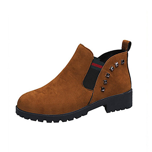 Women's Boots Block Heel Round Toe Microfiber Booties / Ankle Boots Casual Walking Shoes Spring / Fall & Winter Black / Brown / Green
Women's Boots Block Heel Round Toe Microfiber Booties / Ankle Boots Casual Walking Shoes Spring / Fall & Winter Black / Brown / Green
