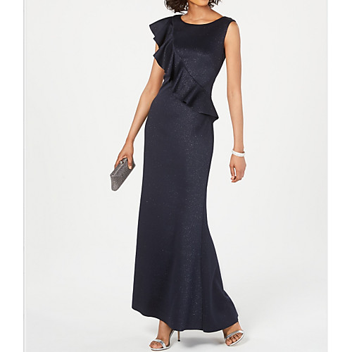 Sheath / Column Jewel Neck Asymmetrical Polyester Mother of the Bride Dress with Ruching by LAN TING Express
Sheath / Column Jewel Neck Asymmetrical Polyester Mother of the Bride Dress with Ruching by LAN TING Express