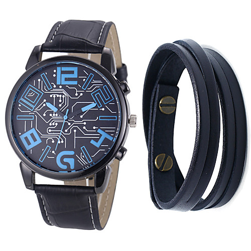 Men's Sport Watch Quartz Leather Black / Brown No Chronograph Cute Creative Analog New Arrival Fashion - Black Brown One Year Battery Life
Men's Sport Watch Quartz Leather Black / Brown No Chronograph Cute Creative Analog New Arrival Fashion - Black Brown One Year Battery Life