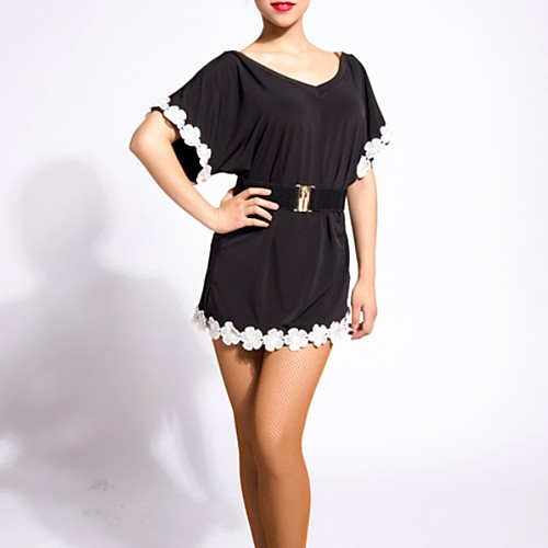 Latin Dance Dresses Women's Training Polyester Appliques / Sash / Ribbon Dress
Latin Dance Dresses Women's Training Polyester Appliques / Sash / Ribbon Dress