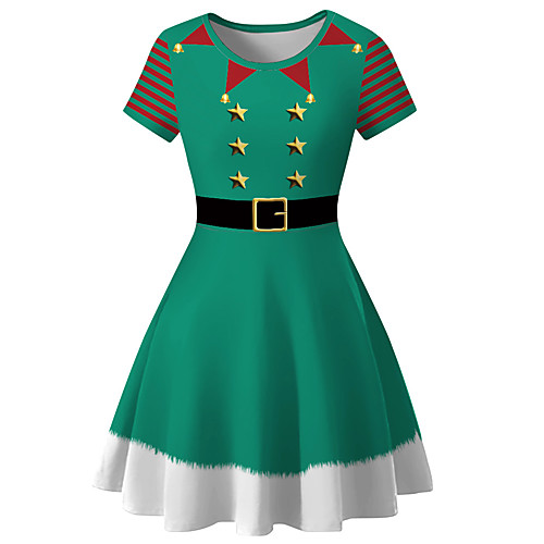 Women's Christmas Party Daily Wear Basic Street chic Slim A Line Sheath Dress - Solid Colored Patchwork Print Green S M L XL
Women's Christmas Party Daily Wear Basic Street chic Slim A Line Sheath Dress - Solid Colored Patchwork Print Green S M L XL