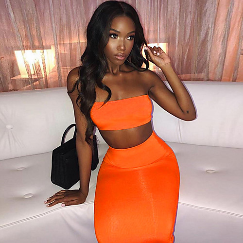 Women's Street chic Elegant Bodycon Sheath Dress - Solid Colored Backless Black Fuchsia Orange S M L
Women's Street chic Elegant Bodycon Sheath Dress - Solid Colored Backless Black Fuchsia Orange S M L