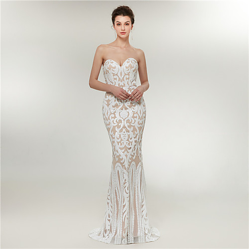 Mermaid / Trumpet Sweetheart Neckline Sweep / Brush Train Sequined Open Back Formal Evening Dress with Sequin by LAN TING Express
Mermaid / Trumpet Sweetheart Neckline Sweep / Brush Train Sequined Open Back Formal Evening Dress with Sequin by LAN TING Express