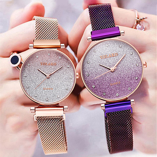 Women's Quartz Watches Fashion Elegant Blue Fuchsia Rose Alloy Chinese Quartz Black Rose Gold Purple Cute New Design Color Gradient 30 m 1 pc Analog One Year Battery Life
Women's Quartz Watches Fashion Elegant Blue Fuchsia Rose Alloy Chinese Quartz Black Rose Gold Purple Cute New Design Color Gradient 30 m 1 pc Analog One Year Battery Life