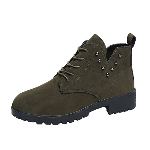 Women's Boots Block Heel Round Toe Microfiber Booties / Ankle Boots Casual Walking Shoes Spring / Fall & Winter Black / Army Green / Khaki
Women's Boots Block Heel Round Toe Microfiber Booties / Ankle Boots Casual Walking Shoes Spring / Fall & Winter Black / Army Green / Khaki