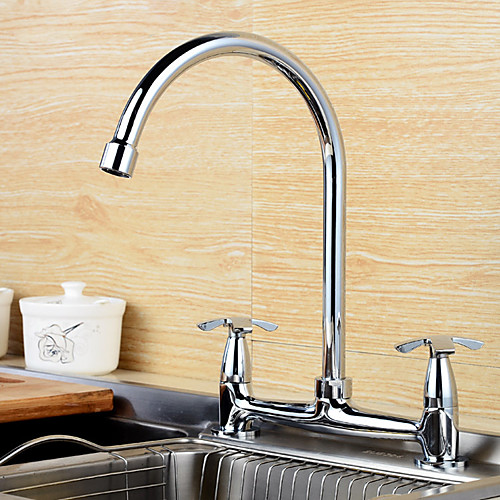 Kitchen faucet - Two Handles Two Holes Electroplated Standard Spout Free Standing Contemporary Kitchen Taps
Kitchen faucet - Two Handles Two Holes Electroplated Standard Spout Free Standing Contemporary Kitchen Taps