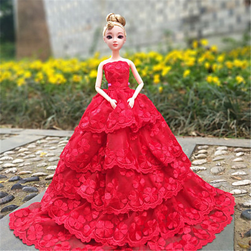 Doll Dress Party / Evening For Barbiedoll Lace Lace Organza Dress For Girl's Doll Toy
Doll Dress Party / Evening For Barbiedoll Lace Lace Organza Dress For Girl's Doll Toy