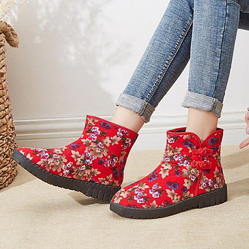 Women's Boots Flat Heel Round Toe Suede Booties / Ankle Boots Fall & Winter Black / Red
Women's Boots Flat Heel Round Toe Suede Booties / Ankle Boots Fall & Winter Black / Red