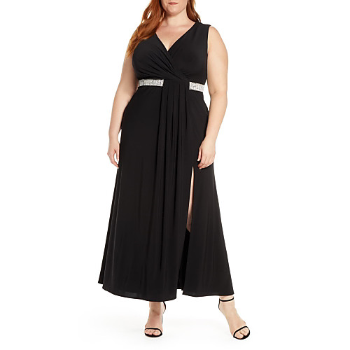 A-Line V Neck Ankle Length Chiffon Formal Evening Dress with Beading / Split Front by LAN TING Express
A-Line V Neck Ankle Length Chiffon Formal Evening Dress with Beading / Split Front by LAN TING Express