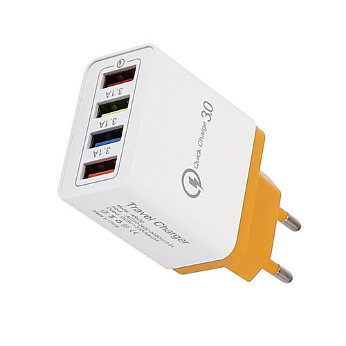 4USB Charger 3A Mobile Phone Tablet Travel Compact Portable Fast Charge Charging Head US Regulations European Travel Charger 
4USB Charger 3A Mobile Phone Tablet Travel Compact Portable Fast Charge Charging Head US Regulations European Travel Charger