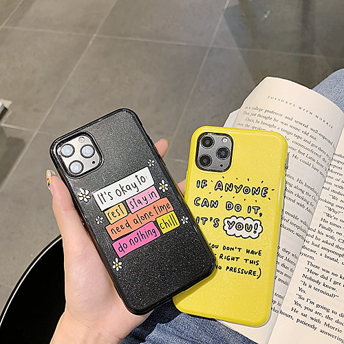 Case For Apple iPhone 11 / iPhone 11 Pro / iPhone 11 Pro Max Pattern / Glitter Shine Back Cover Word / Phrase / Glitter Shine TPU
Case For Apple iPhone 11 / iPhone 11 Pro / iPhone 11 Pro Max Pattern / Glitter Shine Back Cover Word / Phrase / Glitter Shine TPU