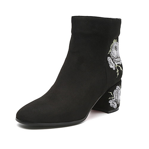 Women's Boots Print Shoes Chunky Heel Round Toe Suede Booties / Ankle Boots Fall & Winter White / Red
Women's Boots Print Shoes Chunky Heel Round Toe Suede Booties / Ankle Boots Fall & Winter White / Red