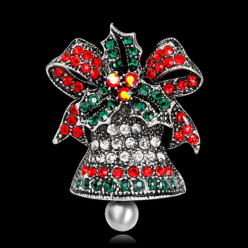 Women's Brooches 3D Bowknot Bell Fashion Gold Plated Brooch Jewelry Gold Silver For Christmas Party Festival
Women's Brooches 3D Bowknot Bell Fashion Gold Plated Brooch Jewelry Gold Silver For Christmas Party Festival