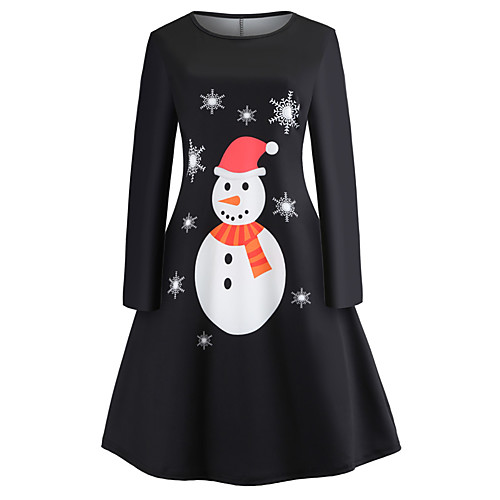 Women's Christmas Party Daily Wear Basic A Line Dress - Geometric Black S M L XL
Women's Christmas Party Daily Wear Basic A Line Dress - Geometric Black S M L XL