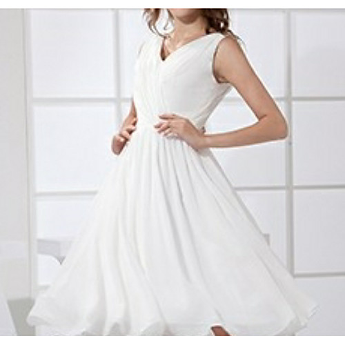 A-Line V Neck Knee Length Polyester Cocktail Party Dress with Pleats by LAN TING Express
A-Line V Neck Knee Length Polyester Cocktail Party Dress with Pleats by LAN TING Express