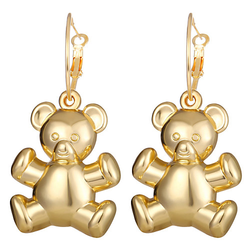 Women's Hoop Earrings Vintage Style Bear Earrings Jewelry Gold For Daily Club Festival 1 Pair
Women's Hoop Earrings Vintage Style Bear Earrings Jewelry Gold For Daily Club Festival 1 Pair