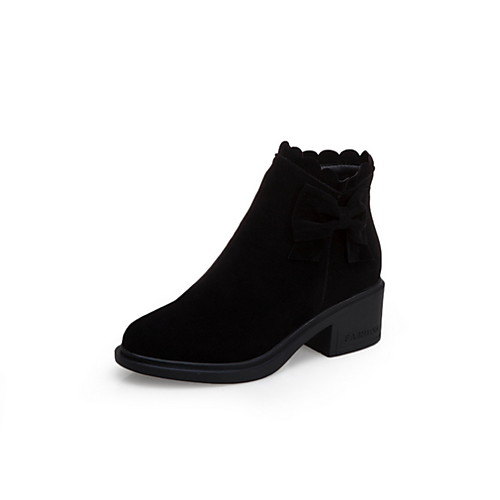 Women's Boots Low Heel Round Toe Suede Booties / Ankle Boots Fall & Winter Black / Beige
Women's Boots Low Heel Round Toe Suede Booties / Ankle Boots Fall & Winter Black / Beige
