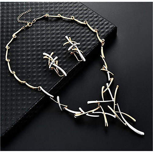 Women's Bridal Jewelry Sets Geometrical Floral Theme Stylish Earrings Jewelry Gold For Wedding Party 1 set
Women's Bridal Jewelry Sets Geometrical Floral Theme Stylish Earrings Jewelry Gold For Wedding Party 1 set