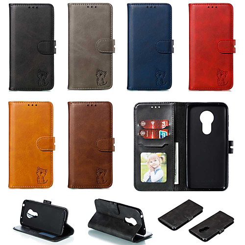 Case For Motorola MOTO G6 / Moto G6 Plus / Moto G7 Play Wallet / Card Holder / with Stand Full Body Cases Solid Colored / Cat PU Leather
Case For Motorola MOTO G6 / Moto G6 Plus / Moto G7 Play Wallet / Card Holder / with Stand Full Body Cases Solid Colored / Cat PU Leather