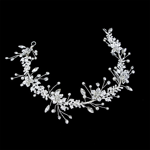 Alloy Hair Accessory with Pearls / Crystal / Rhinestone / Flower 1 Piece Wedding Headpiece
Alloy Hair Accessory with Pearls / Crystal / Rhinestone / Flower 1 Piece Wedding Headpiece
