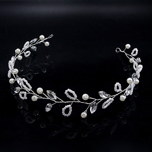 Alloy Headbands / Hair Accessory with Pearls / Crystal / Rhinestone 1 Piece Wedding Headpiece
Alloy Headbands / Hair Accessory with Pearls / Crystal / Rhinestone 1 Piece Wedding Headpiece