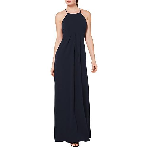 Sheath / Column Halter Neck Floor Length Chiffon Prom / Formal Evening Dress with Pleats by LAN TING Express
Sheath / Column Halter Neck Floor Length Chiffon Prom / Formal Evening Dress with Pleats by LAN TING Express