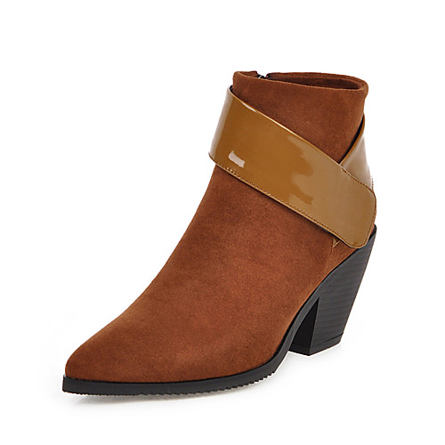 Women's Boots Chunky Heel Pointed Toe PU Booties / Ankle Boots Casual / British Fall & Winter Black / Camel / Wine / Party & Evening
Women's Boots Chunky Heel Pointed Toe PU Booties / Ankle Boots Casual / British Fall & Winter Black / Camel / Wine / Party & Evening