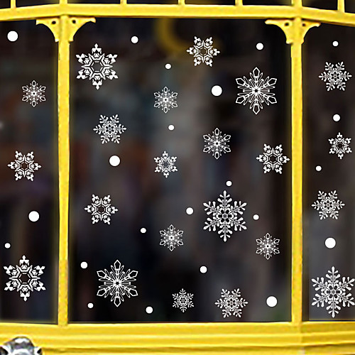 Christmas Snowflake Window Film & Stickers Decoration Cartoon / Christmas Geometric / Flower / Floral / Holiday PVC(PolyVinyl Chloride) Window Sticker / Door Sticker / Adorable
Christmas Snowflake Window Film & Stickers Decoration Cartoon / Christmas Geometric / Flower / Floral / Holiday PVC(PolyVinyl Chloride) Window Sticker / Door Sticker / Adorable