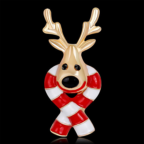 Women's Brooches 3D Deer Fashion Gold Plated Brooch Jewelry Red For Christmas Party Festival
Women's Brooches 3D Deer Fashion Gold Plated Brooch Jewelry Red For Christmas Party Festival