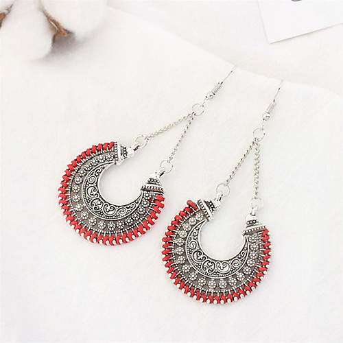 Women's Drop Earrings Round Cut Botanical Punk Tropical Gothic Boho Victorian Earrings Jewelry Black / White / Red For Daily Street Holiday Club 1 Pair
Women's Drop Earrings Round Cut Botanical Punk Tropical Gothic Boho Victorian Earrings Jewelry Black / White / Red For Daily Street Holiday Club 1 Pair
