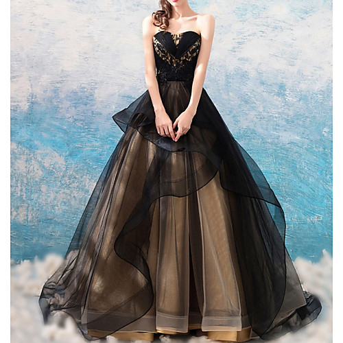A-Line Sweetheart Neckline Floor Length Tulle Open Back Formal Evening Dress with Tier by LAN TING Express
A-Line Sweetheart Neckline Floor Length Tulle Open Back Formal Evening Dress with Tier by LAN TING Express