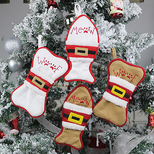 2pcs Christmas Small Sock Candy Gift Holder Christmas Tree Decoration Brown White Bone Fish
2pcs Christmas Small Sock Candy Gift Holder Christmas Tree Decoration Brown White Bone Fish
