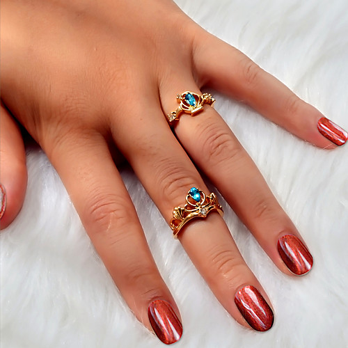 Women's Ring 2pcs Gold Imitation Diamond Alloy Stylish Artistic Simple Graduation Engagement Jewelry Geometrical Tree of Life Heart Botanical Cute Heart Cool
Women's Ring 2pcs Gold Imitation Diamond Alloy Stylish Artistic Simple Graduation Engagement Jewelry Geometrical Tree of Life Heart Botanical Cute Heart Cool