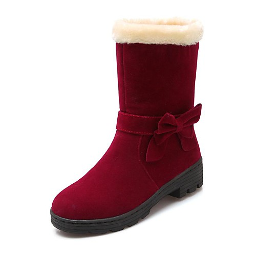 Women's Boots Chunky Heel Round Toe Bowknot Synthetics Mid-Calf Boots Casual / Preppy Winter Black / Camel / Burgundy
Women's Boots Chunky Heel Round Toe Bowknot Synthetics Mid-Calf Boots Casual / Preppy Winter Black / Camel / Burgundy